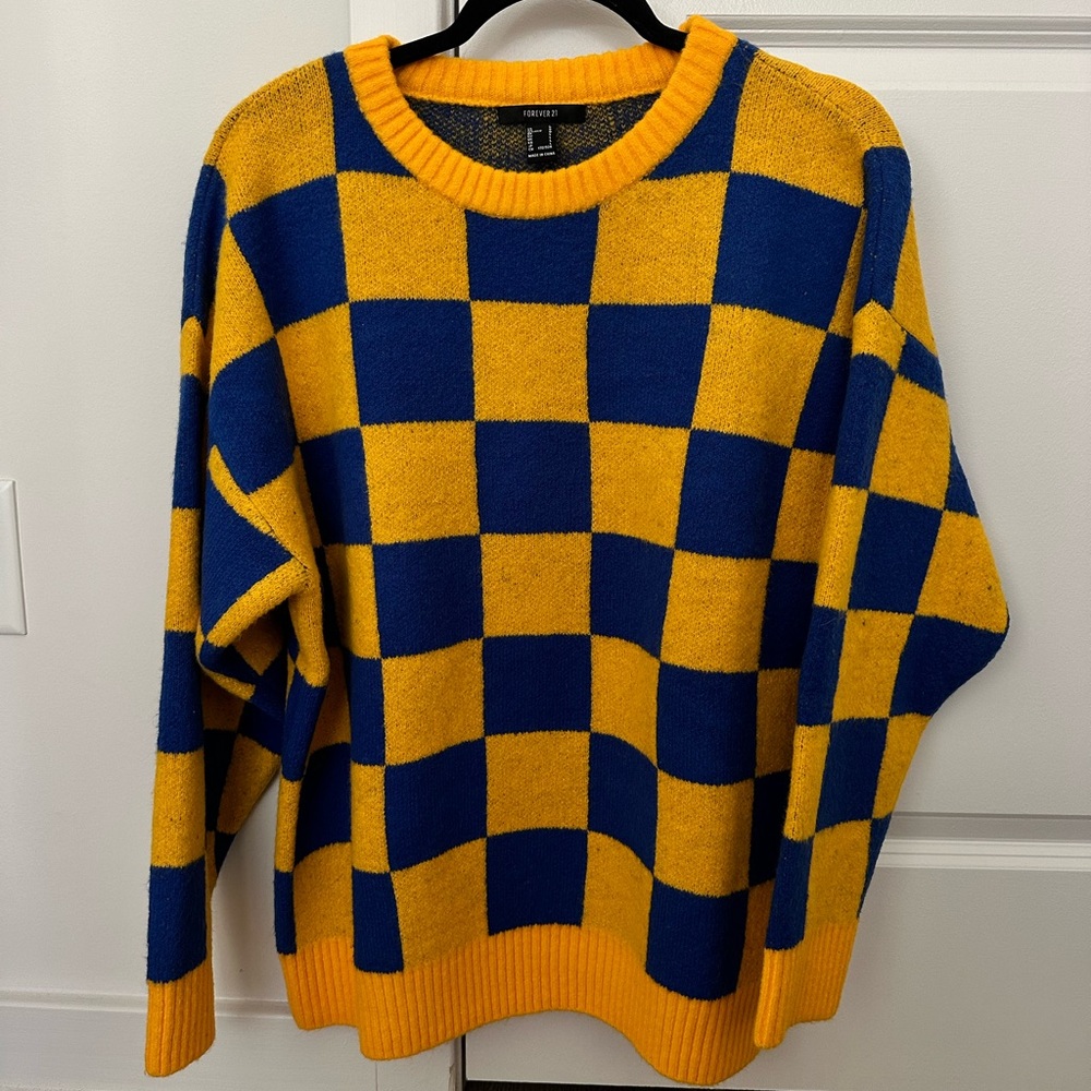 Checkered sweater